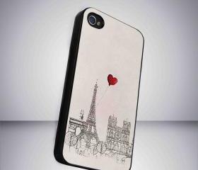 Eifel tower paris in Love iPhone 5 BLACK case