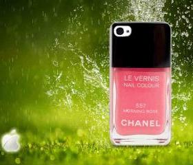 Chanel morning rose nail polish iPhone 4 / 4s WHITE case
